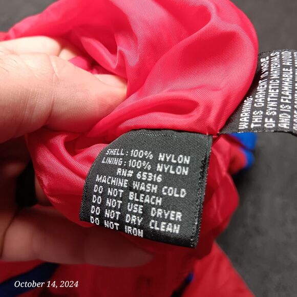 Vintage Old Wisconsin Sausage Windbreaker Jacket Men XL‎ Red Blue Sierra Sport - Picture 7 of 9